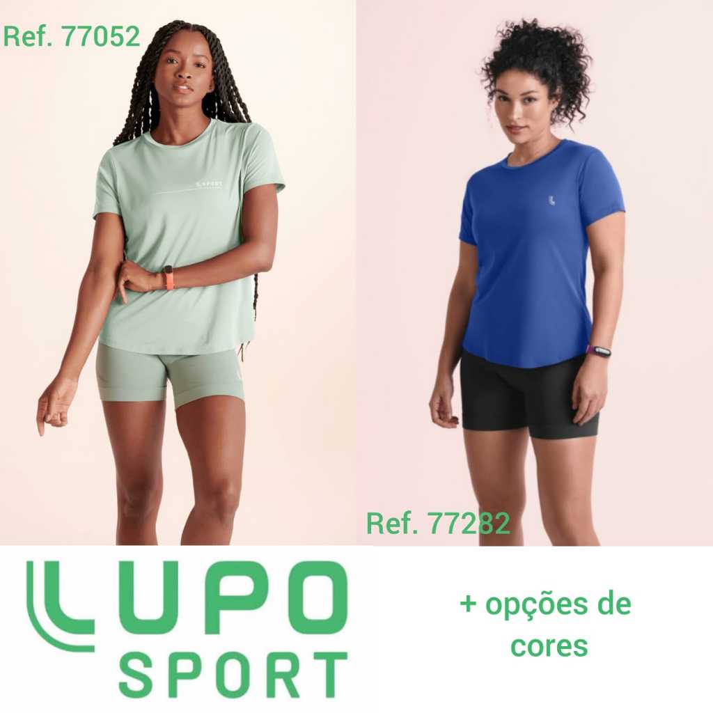Camiseta Dry Fit Feminina LUPO Cod. 77052-004/77282-001 | Shopee Brasil