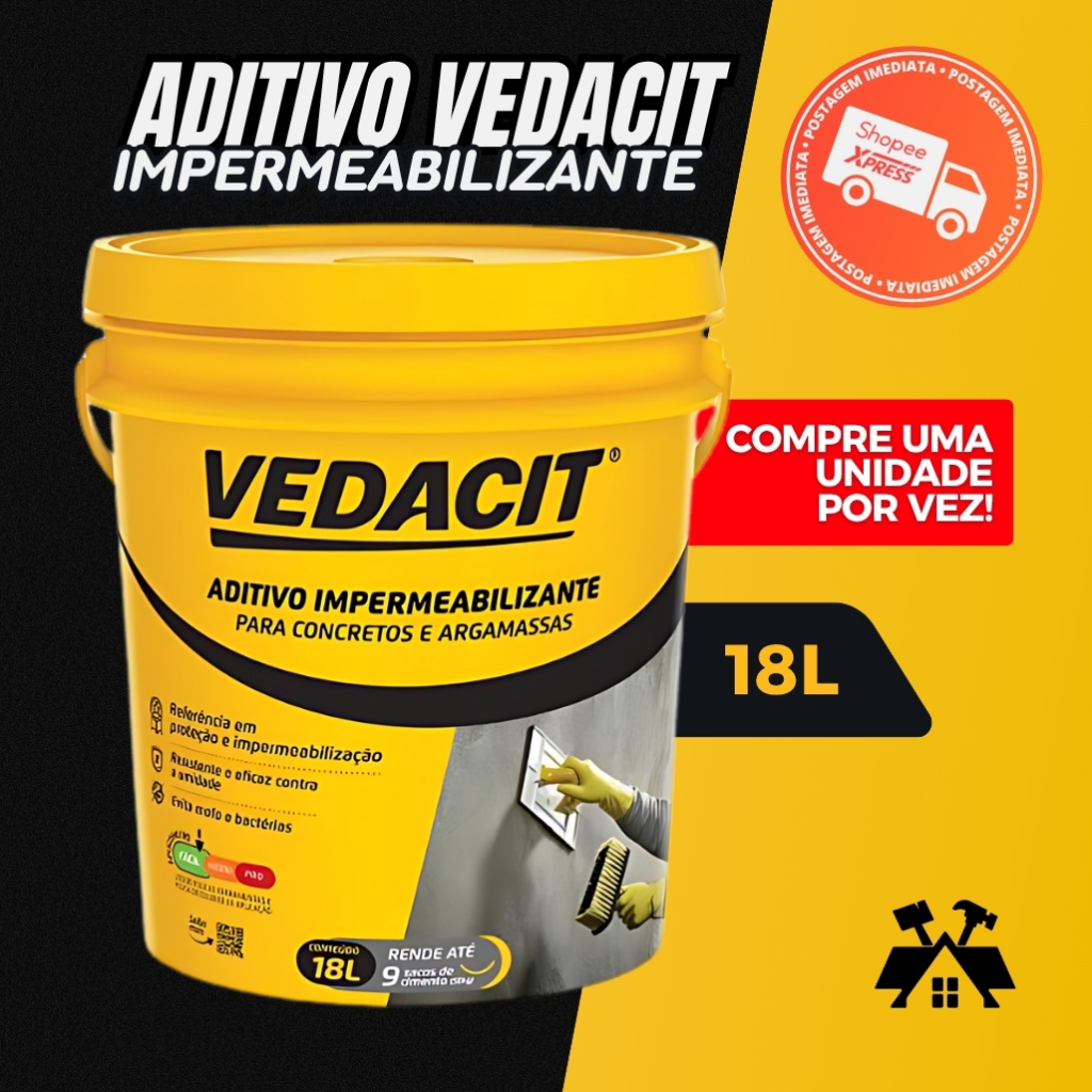 Aditivo Impermeabilizante Vedacit (Balde 18 litros) - VEDACIT ...