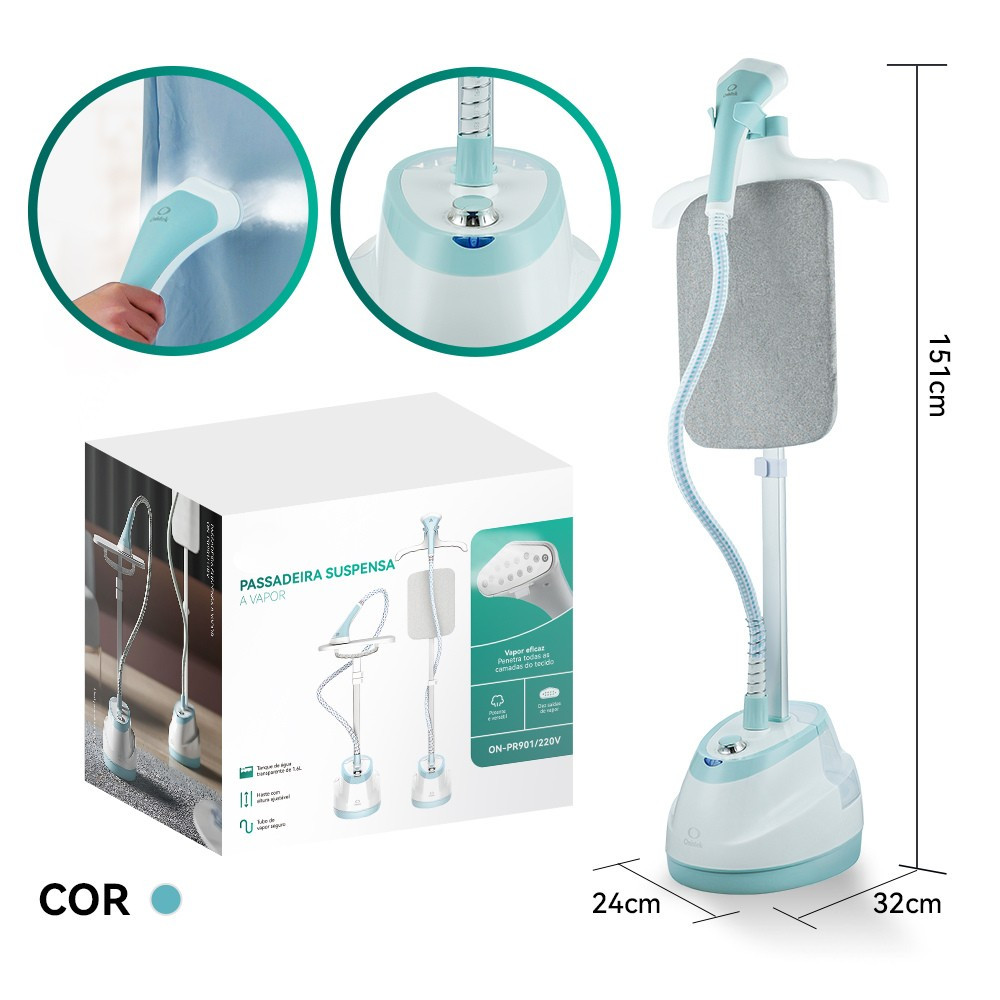 Passadeira De Roupas A Vapor Eletrica 1300w 110/220v 1,6L Altura ...