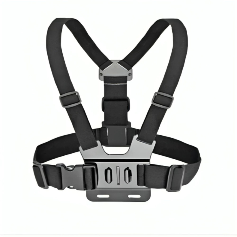 Suporte Cinta Peitoral Com Adaptador Para Celular E Gopro Esportivo
