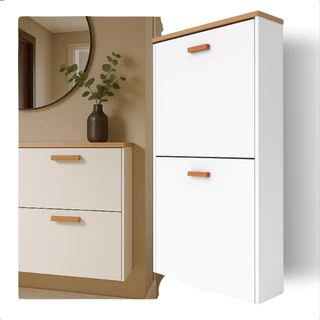 Sapateira Suspensa De Parede Vertical 2 Portas Basculante Moderna Estilo Minimalista Organizar em Oferta na Shopee