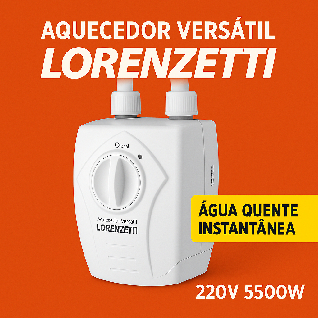 Aquecedor de água elétrico 220v/5500 Watts Versátil Lorenzetti | Shopee ...