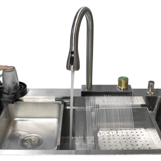 Cuba Cozinha Pia Lavador Copos Torneira Cascata Aço Inox 304 em Oferta na Shopee