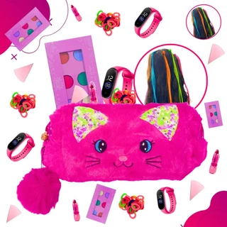 Kit Maquiagem Infantil Gatinho Completa Make Criança