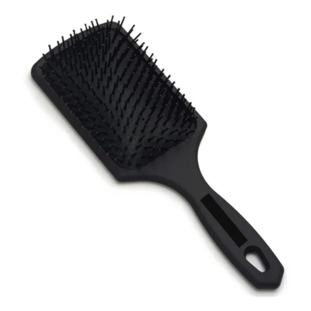 Escova Retangular Novita CR S/R Black Desembaraço Suave para Todos os Cabelos