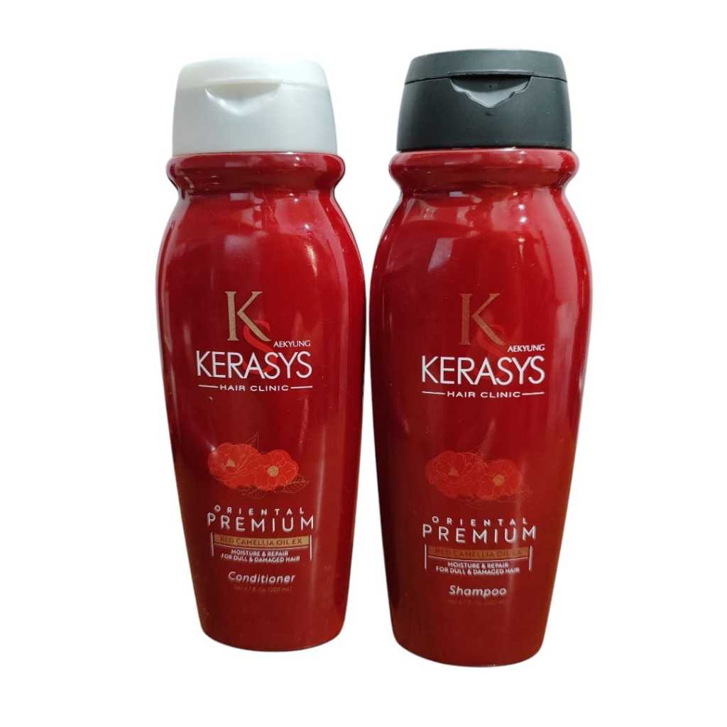 Kerasys RED Camellia Oil Ex Shampoo e condicionador Oriental Premium 200Mml cada