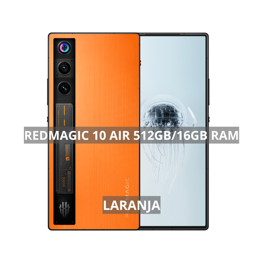 Redmagic 10 AIR 5G, Câmera dupla 50MP, 256GB/512GB + 12GB/16GB RAM