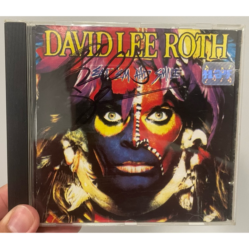 David Lee Roth Eat ‘Em and Smile CD autografado por Billy Sheehan ...
