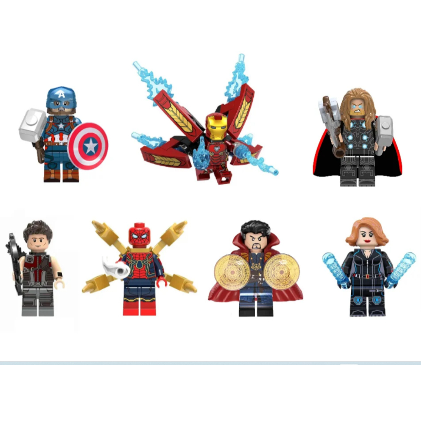 Iron Man Captain America Lego Figure Endgame Lego Marvel