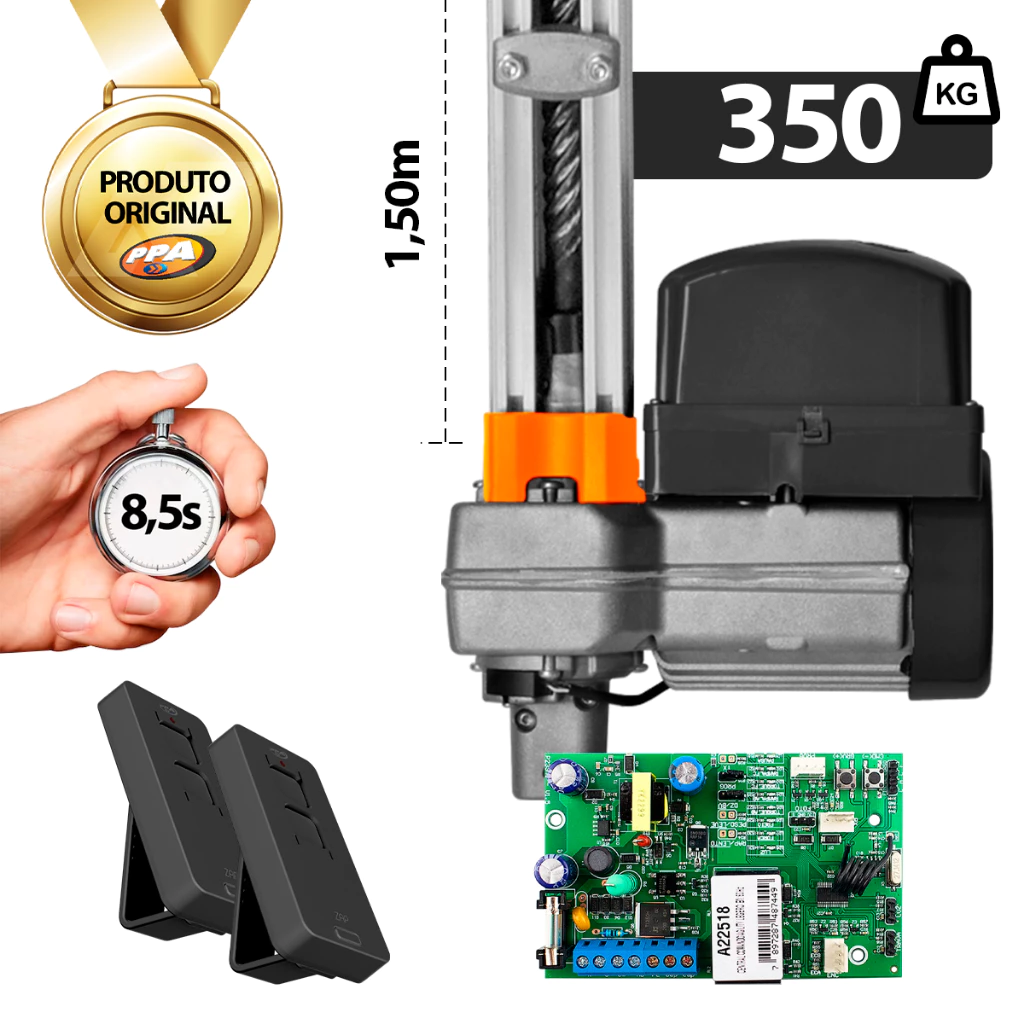 Kit Motor Basculante PPA Potenza Legero 1/3HP 350kg