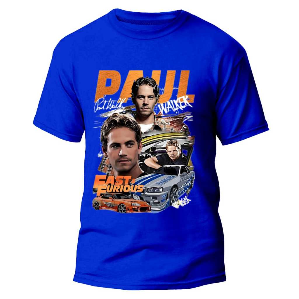 Camiseta 100% Algodão unissex Streetwear,Brian Paul walker Velozes e ...