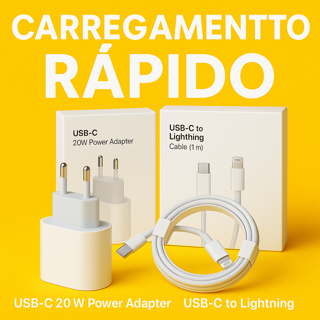 [OFICIAL] Carregador iPhone Cabo+Fonte XR,11,12,13,14 LACRADO