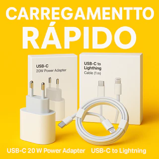 [OFICIAL] Carregador iPhone Cabo+Fonte XR,11,12,13,14 LACRADO