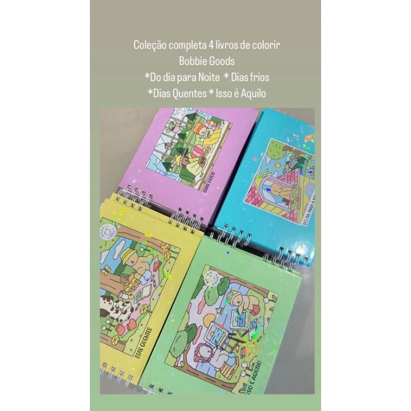BOBBIE GOODS COLECAO COMPLETA OS 4 LIVROS DA SERIE COM 27 DESENHOS ...