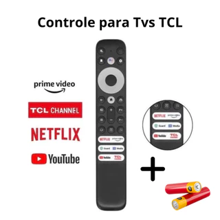 Controle Remoto Para Tv Tcl Smart 4k Rc902v Netflix Youtube