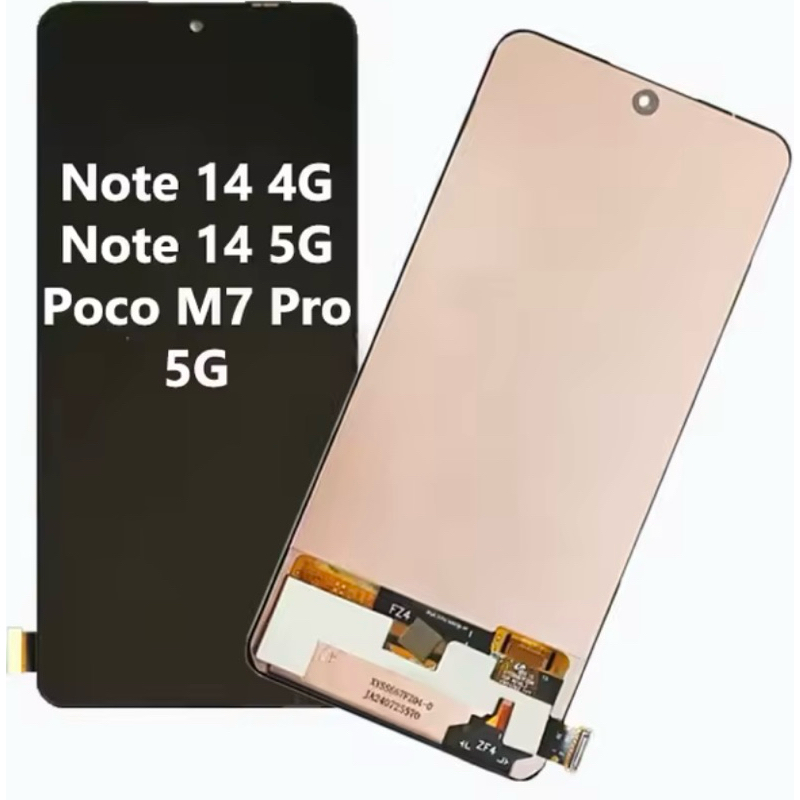 Écran LCD Pour Xiaomi Redmi Note 14 4G | Modèles 24117RN76G/O/E | 6,67" TFT, Tactile | Avec Cadre Noir (sans Empreinte)