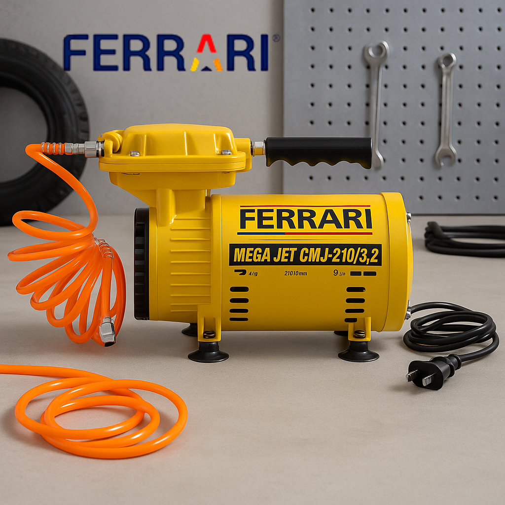 Compressor De Ar Direto Mega Jet CMJ-210 Bivolt Ideal Para Pintura e ...