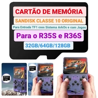 Cartão Micro SD Para R36s e R35s ArkOs Original 1GB Ram / se não for ArkOs 1GB não Compre