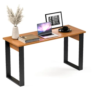 Mesa Escrivaninha Em Madeira Escritório Estudo Apoio Para Computador Estilo Industrial 120cm Casa Lustre