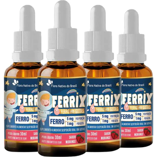 Ferro em Gotas Ferrix Kids 30ml Flora Nativa em Oferta na Shopee