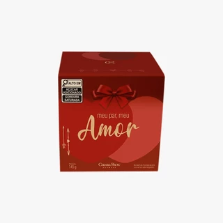 Cubo com Bombons de Chocolate ao Leite Amor 145g Cacau Show em Oferta na Shopee