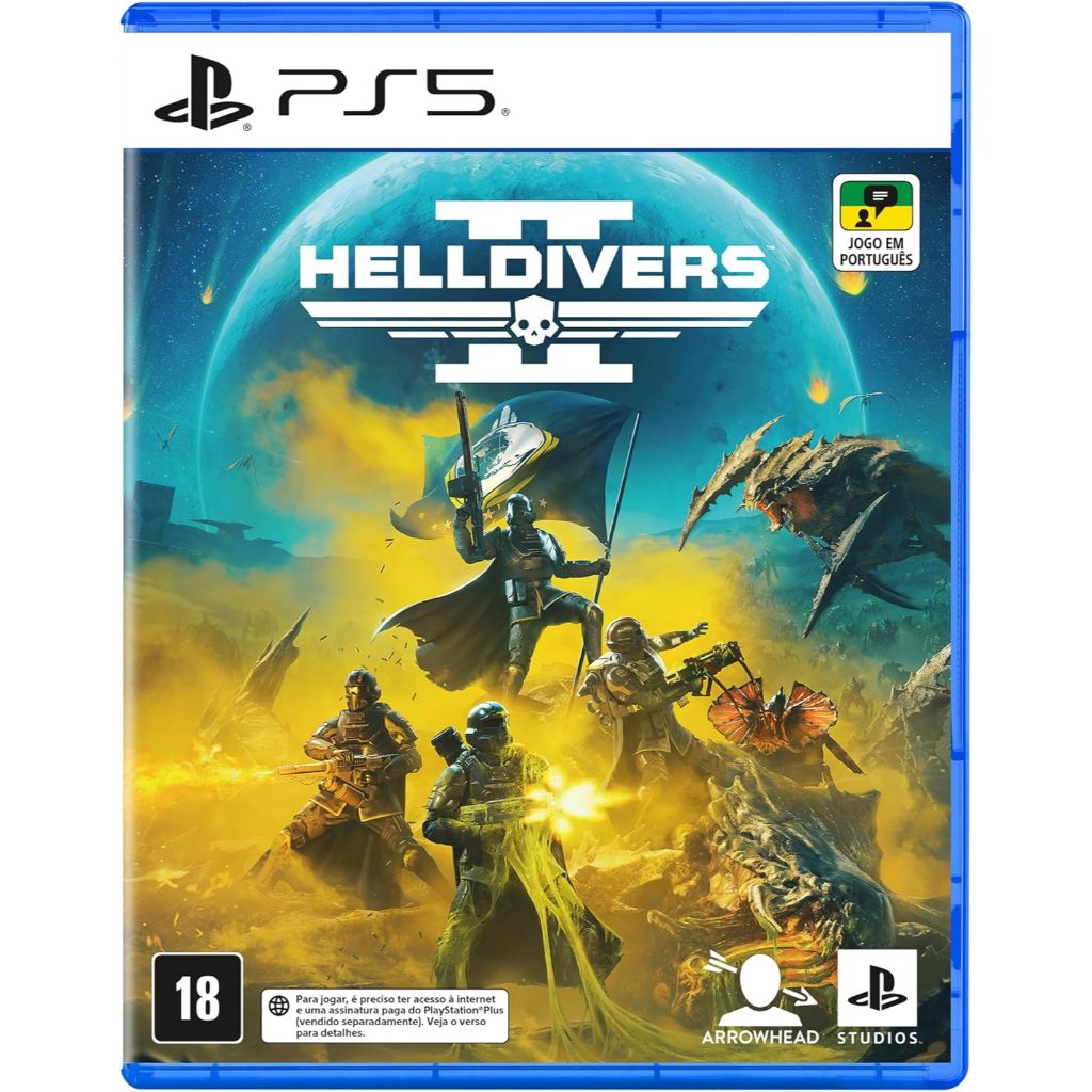 Jogo Helldivers 2 PS5 Midia Fisica Lacrado Original
