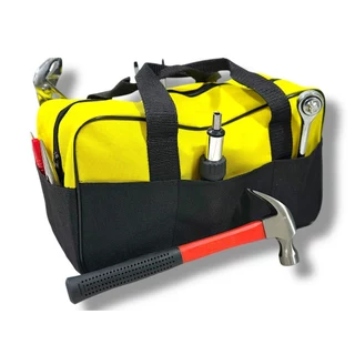 Bolsa Maleta para Ferramentas Profissional com 8 Bolsos e Alça Reforçada