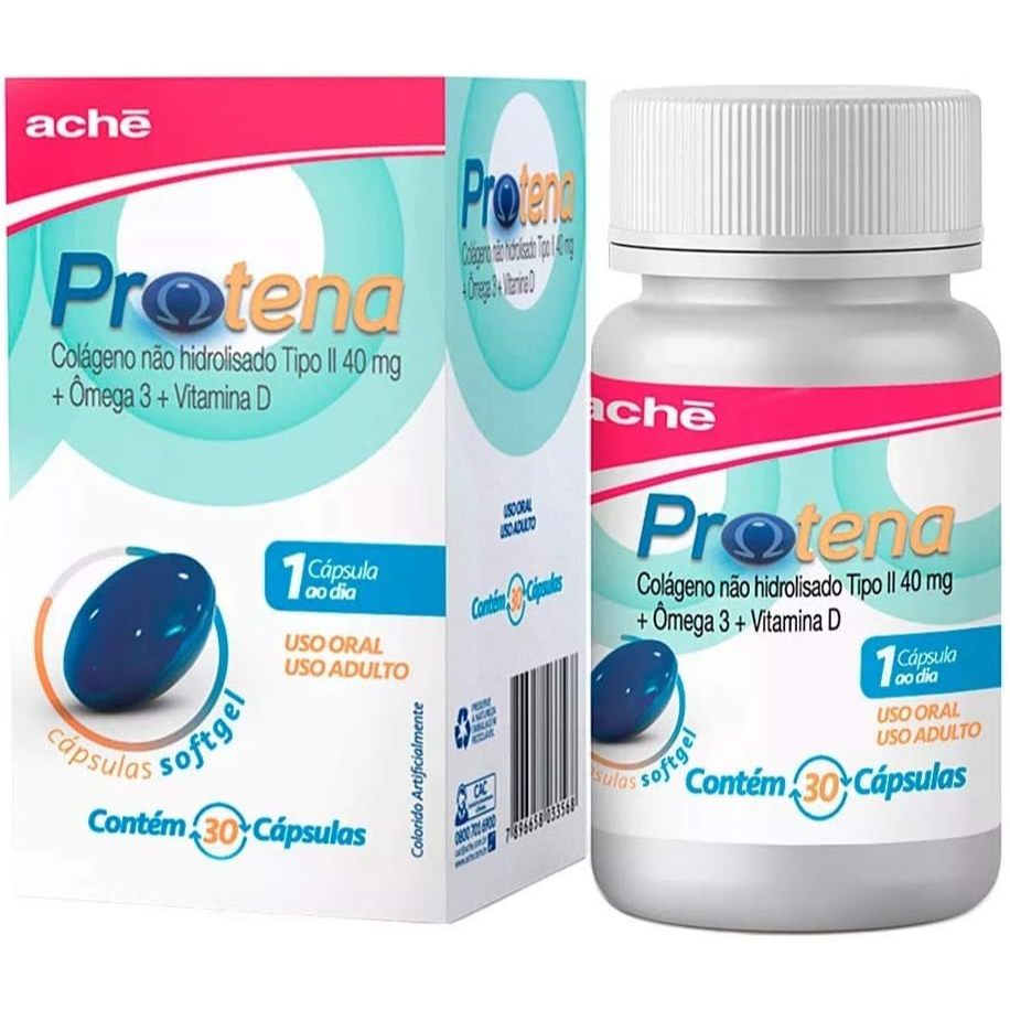 PROTENA colágeno não hidrolizado tipo II + omega 3 + vit D c/30 ...