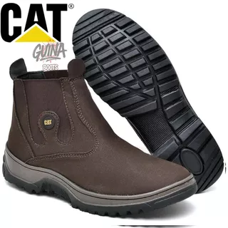 Bota Botinha Caterpillar Masculina Texana Calce Facil Rodeio