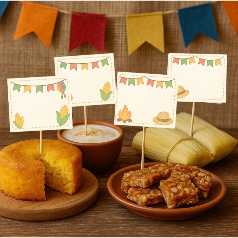 Kit 15 Plaquinhas para Comidas Típicas de Festa Junina - Festa São João ...