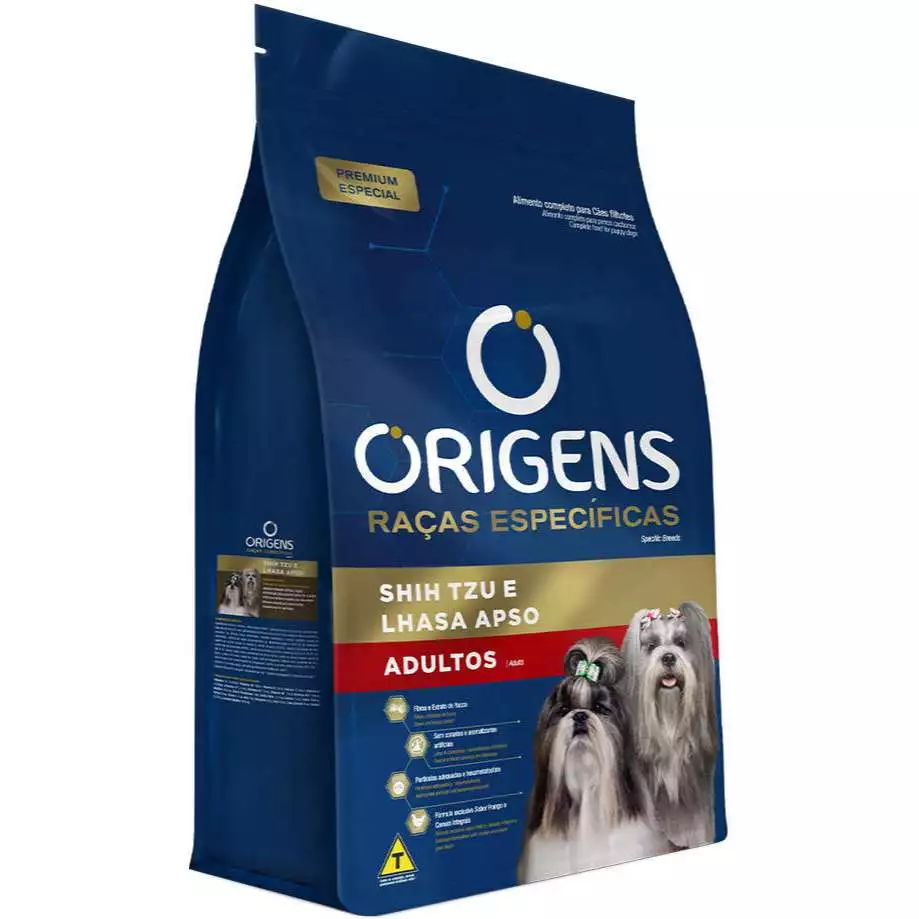Imagem do produto Ração Origens Cães Adultos Shitsu e Lhasa Apso 3kg Adimax no catálogo Master Pet