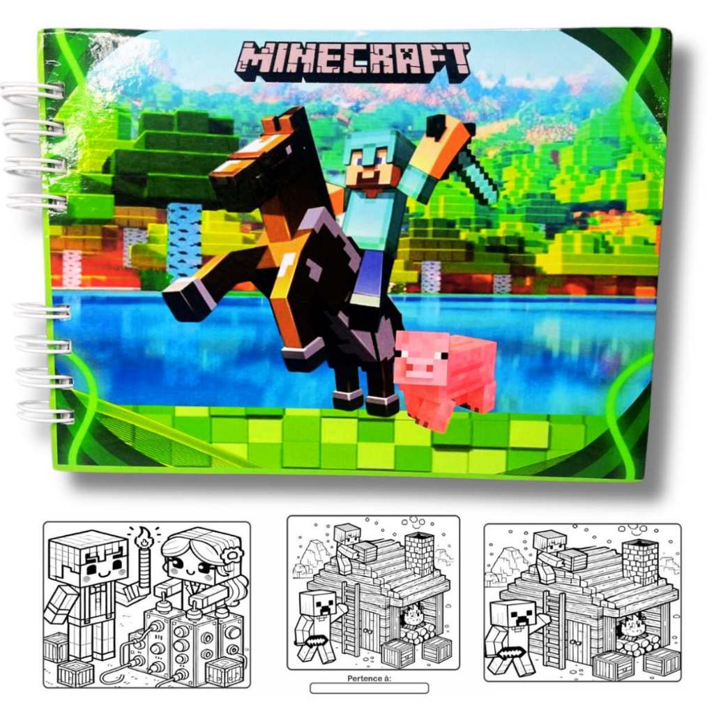 Livro De Colorir Minecraft Estilo Bobbie Goods Colorindo O Mundo De ...