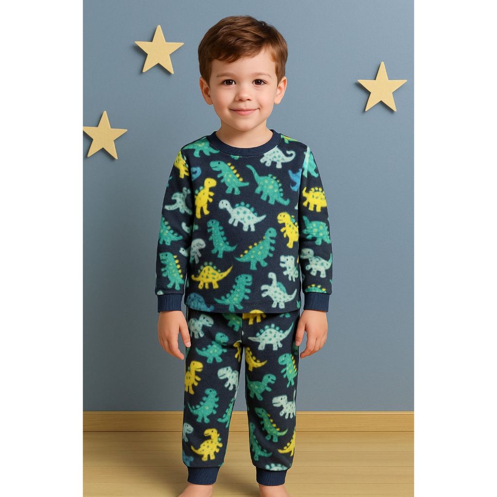Pijama Infantil Menino Soft Inverno Conjunto Quentinho Estampas Sortidas Confortável em Oferta na Shopee