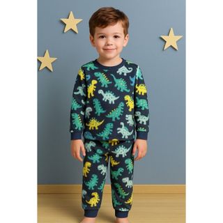 Pijama Infantil Menino Soft Inverno Conjunto Quentinho Estampas Sortidas Confortável em Oferta na Shopee