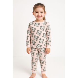 Pijama Infantil Menina Soft Inverno Conjunto Quentinho Estampas Sortidas Confortável em Oferta na Shopee