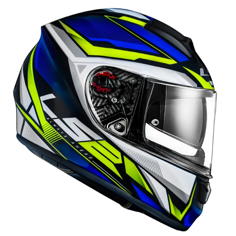 CAPACETE LS2 VECTOR RIDER AZUL TRI COMPOSTO