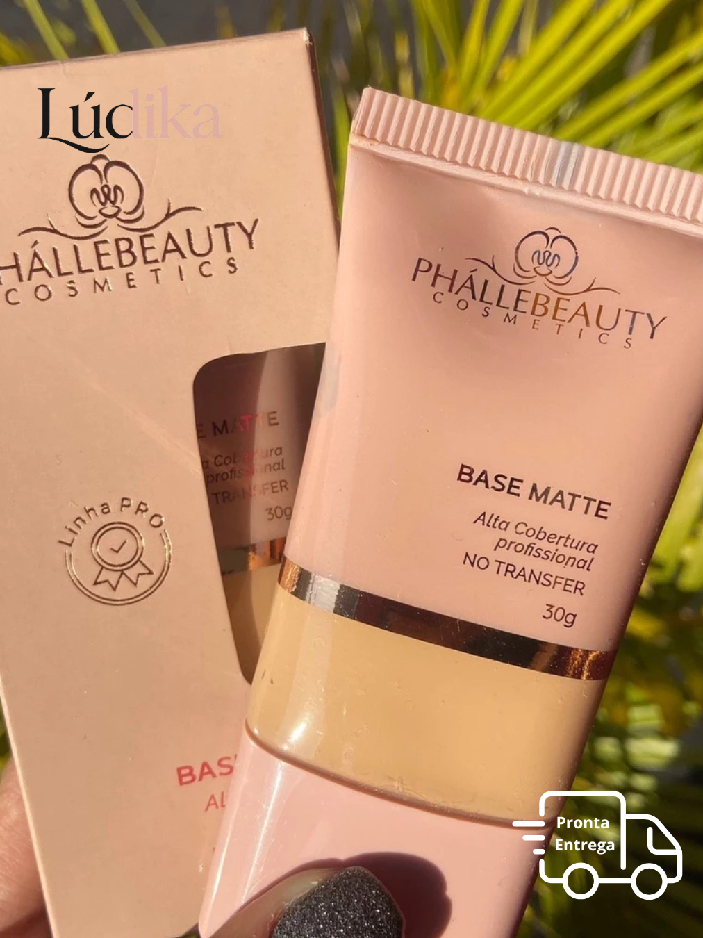 Base Matte Phallebeauty Alta Cobertura 30g | Não Transfere, Efeito ...