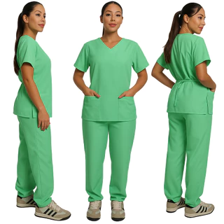 Pijama Cirúrgico Gabardine Hospitalar Scrub Enfermagem Uniforme Profissional Médico Enfermeira Veterinário