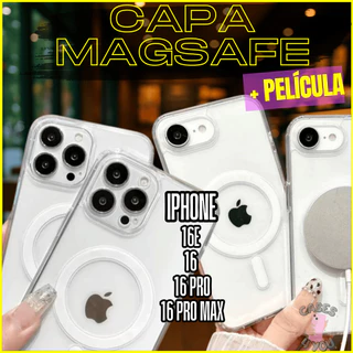 Capa Capinha Magsafe Space Transparente Anti Impacto TPU Case Apple IPhone 16 16e 16 Pro Max Clear