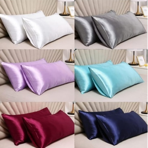 Fronha de Cetim Toque de Seda | Anti Frizz – 70x50cm com Acabamento em ...