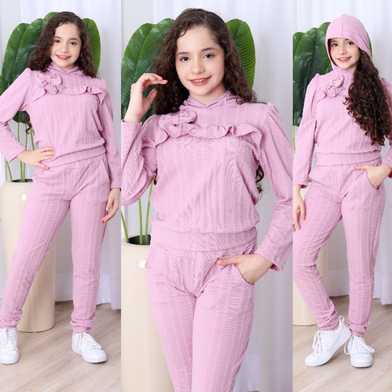 Conjunto inverno infantil e juvenil estiloso elegância 4 ao14 roupas infantis