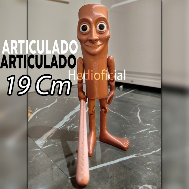 boneco Tun Tung tung Sahur brinquedo meme viral articulado | Shopee Brasil