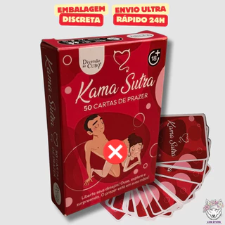Baralho Jogo Erótico Kama Sutra 50 Cartas de Prazer Hétero Diversão ao Cubo - Sex Shop Sexshop