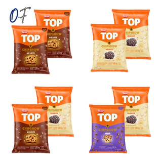 Kit C/2 Gotas Forneáveis de Chocolate Ao Leite e Branco TOP Harald Chipshow - 1,010kg