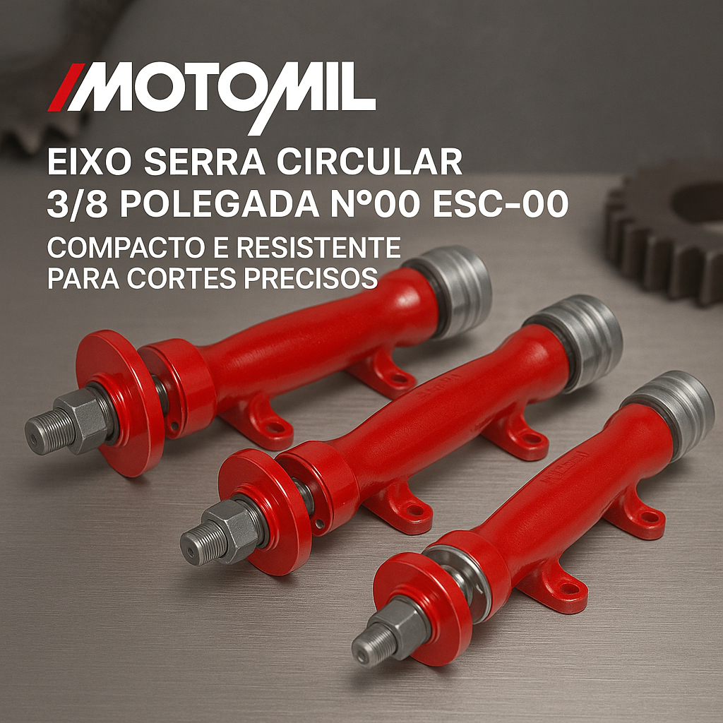 Eixo Serra Circular 3/8 Polegada Nº00 ESC-00 Compacto e Resistente