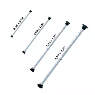 Varão Suporte Regulável Tubo Extensível para Cortina de Box Banheiro Pia 100% Alumínio
