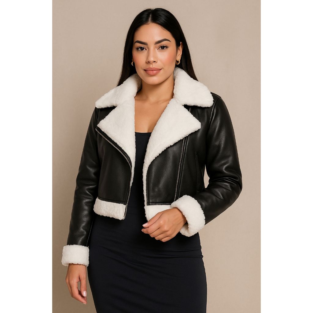 Jaqueta Aviador Blusa Pelo De Carneiro Jaqueta De Pele De Carneiro