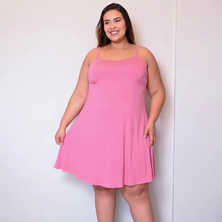 Vestido Plus Size de Alcinha soltinho em Oferta na Shopee
