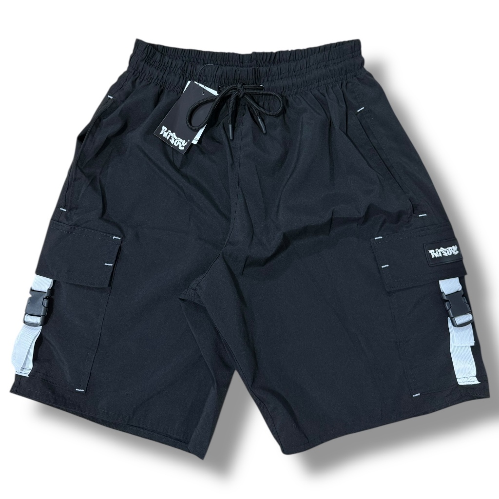 Bermuda Cargo Shorts Masculino Streetwear sk8 Logo Refletivo