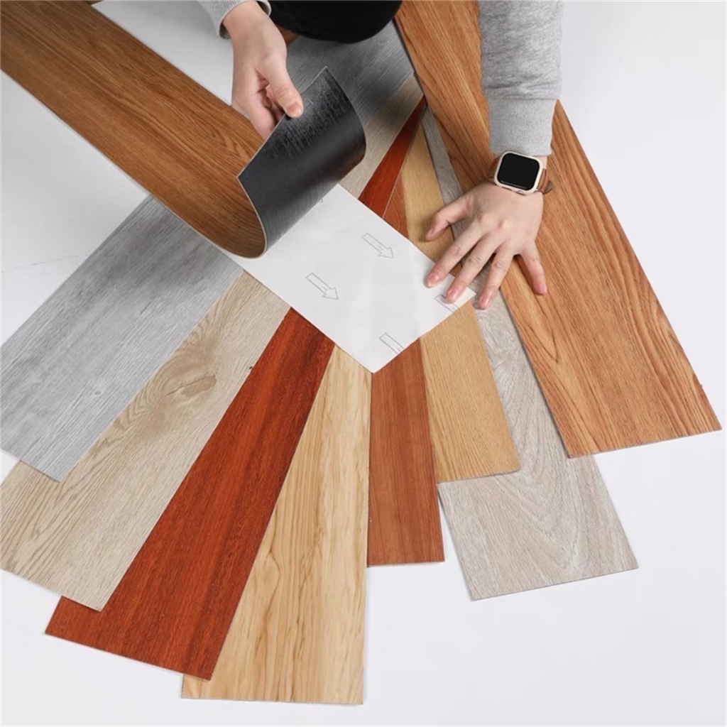 108PCS Piso Vinílico Autocolante Adesivo Madeira 91cm x 15cm